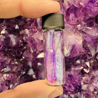 Purple Aura Quartz Points Vial - 11.50 grams+