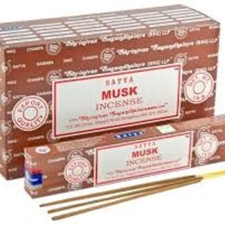 Musk Incense - 12 Sticks in Box 15g - Satya