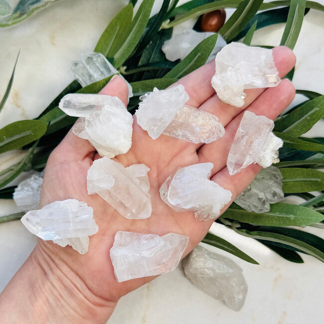 Clear (Crystal) Quartz Clusters - Small Rough Raw Natural