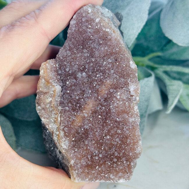 Amethyst B Grade Flat Bottom Druzy 1