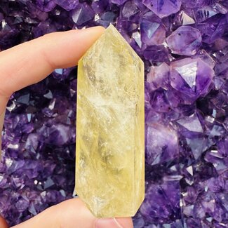Honey Yellow Calcite Tower Generator Point - Medium (3 - 4")