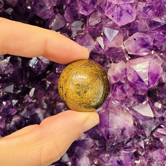 Bronzite (Enstatite Axinite) Sphere Orb - 30mm