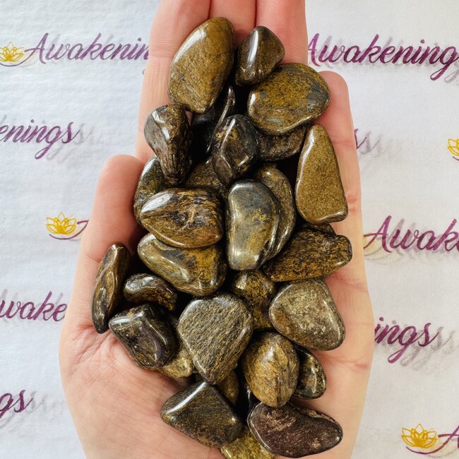Bronzite (Enstatite Axinite) - Tumbled