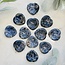 Sodalite (Blue Spot) Worry (Thumb Fidget Relaxation Pocket) Stones - Hearts