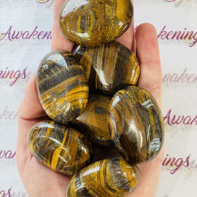 Tiger Iron (Mugglestone Muggle Stone) - Palm Pillow Pocket Stone