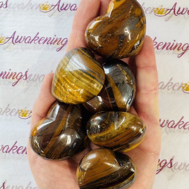 Tiger Iron (Mugglestone Muggle Stone) Puffy Hearts - Medium