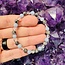 Black Labradorite (Larvikite), Angelite & Clear Quartz Bracelets - 6mm