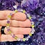 Amethyst Clear Quartz & Peridot Bracelets - 6mm
