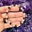 Rose Quartz, Strawberry Quartz (Red Guava), & Garnet Bracelets - 6mm