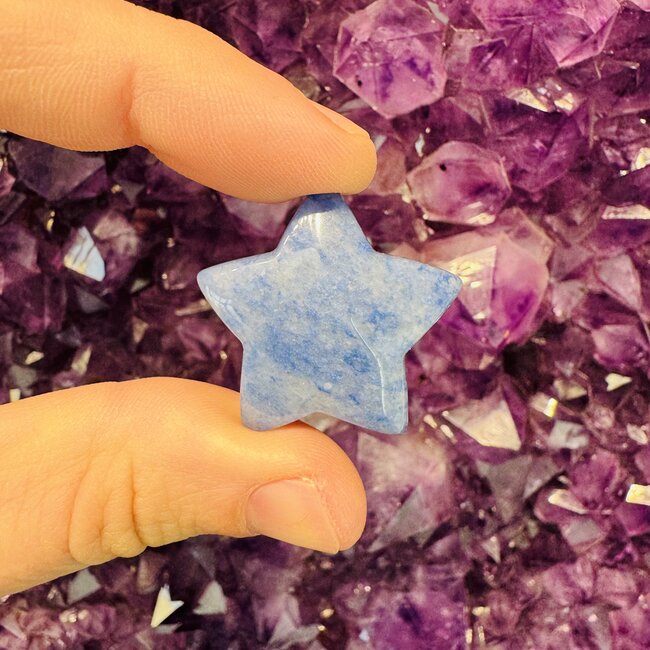 Blue Aventurine Stars- Medium