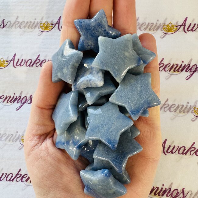 Blue Aventurine Stars- Medium
