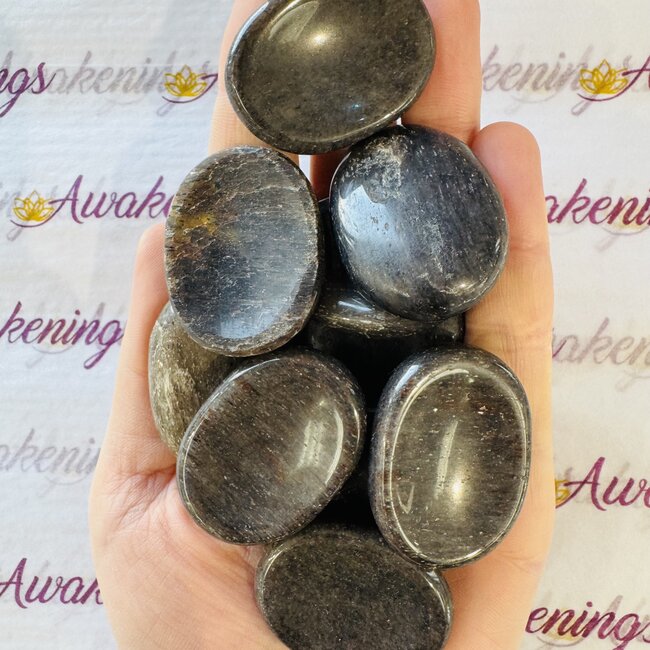 Blue Aventurine Worry (Thumb Fidget Relaxation Pocket) Stones - Medium Oval