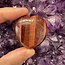Red Tigers Eye Puffy Heart - Medium