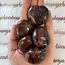 Red Tigers Eye Puffy Heart - Medium