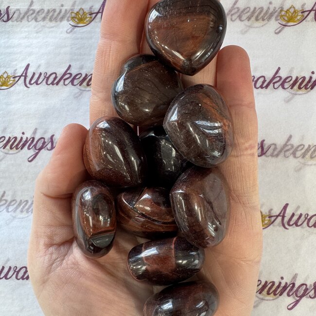 Red Tigers Eye Heart - Small