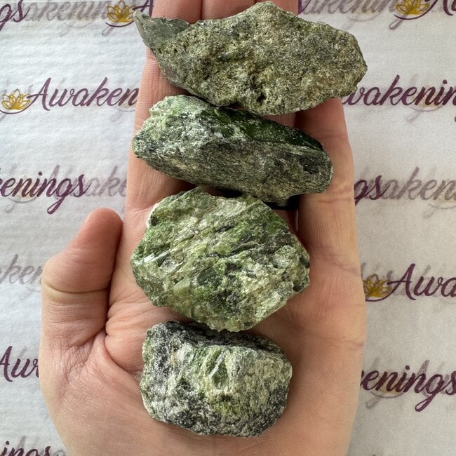 Chrome Diopside Large - Rough Raw Natural