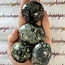 Crocodile (Kambaba) Jasper (Green Stromatolite) Palm Pillow Pocket Stone - Large