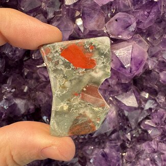 Bloodstone (Seftonite Septonite Setonite Heliotrope) Slices - Mini Slabs Flats
