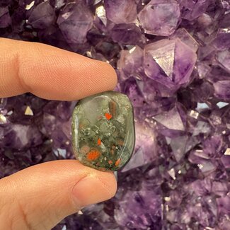 Bloodstone (Seftonite Septonite Setonite Heliotrope) Flats Stone - Mini Slice Slab