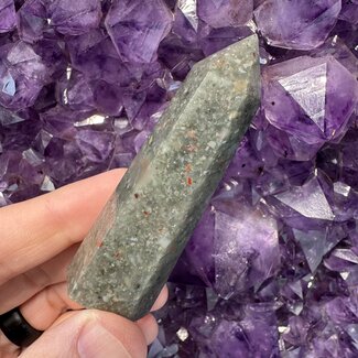 Bloodstone Blood Stone (Seftonite Heliotrope) Towers Points Generators - Medium (3-4")