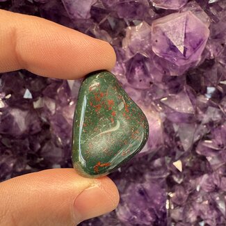 Bloodstone (Seftonite Septonite Setonite Heliotrope) - Tumbled