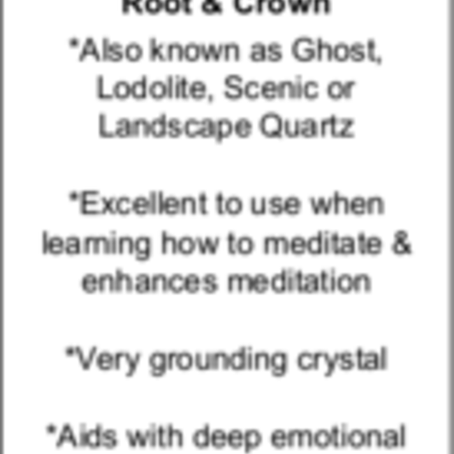 Chlorite Garden Landscape Lodolite Phantom Ghost Quartz Ring - Adjustable Silver (Plated)