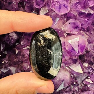 Aegirine (Acmite) Palm Pillow Pocket Stone (Small)