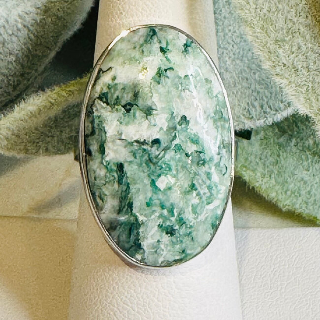 Marposite Rings - Oval Adjustable Bezel Set - Sterling Silver