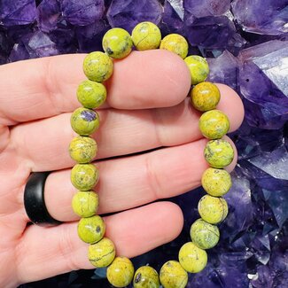 Stichtite in Serpentine (Atlantasite Atlantisite Tasmanite) Bracelets - 8mm