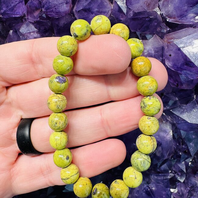 Stichtite in Serpentine (Atlantasite Atlantisite Tasmanite) Bracelets - 8mm