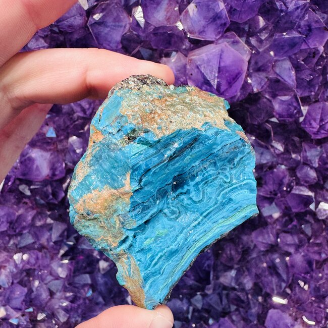 Chilean Blue Opal Specimen - Polished One Side - XL