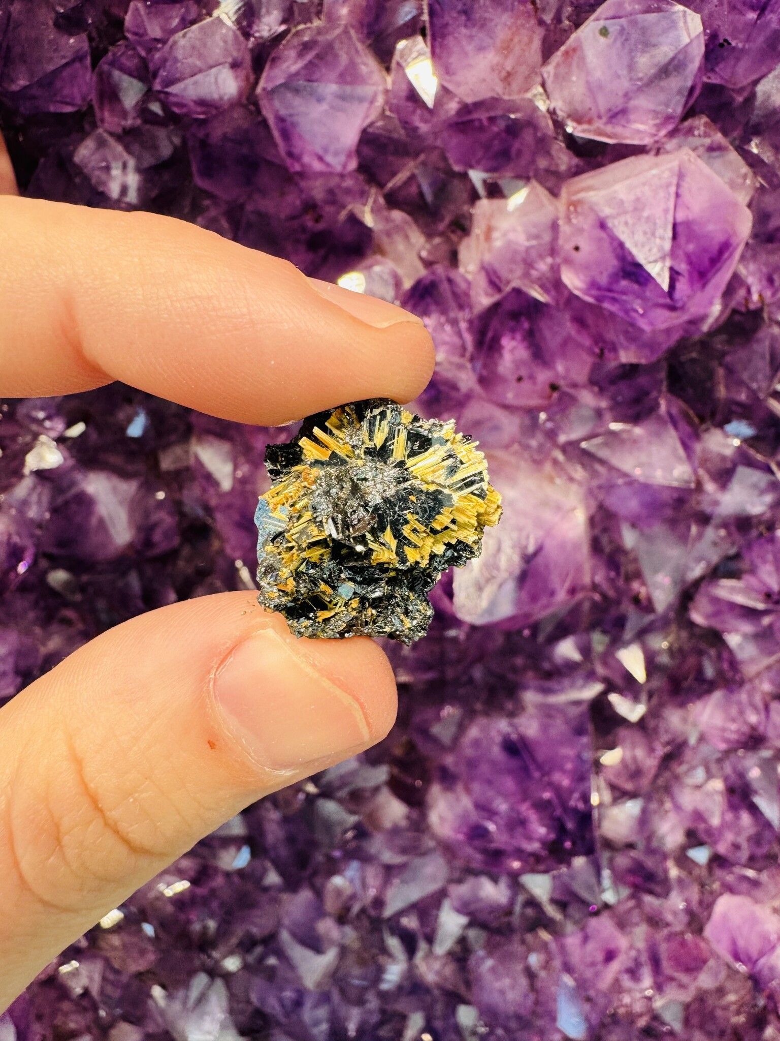 Rutile on Hematite Rough Raw Natural