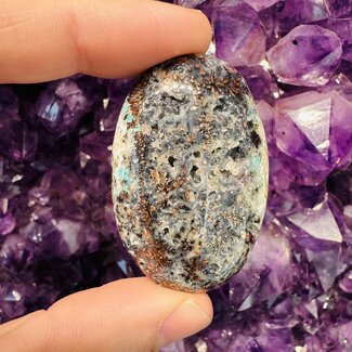 Confetti Chalcedony Palm Pillow Pocket Stones