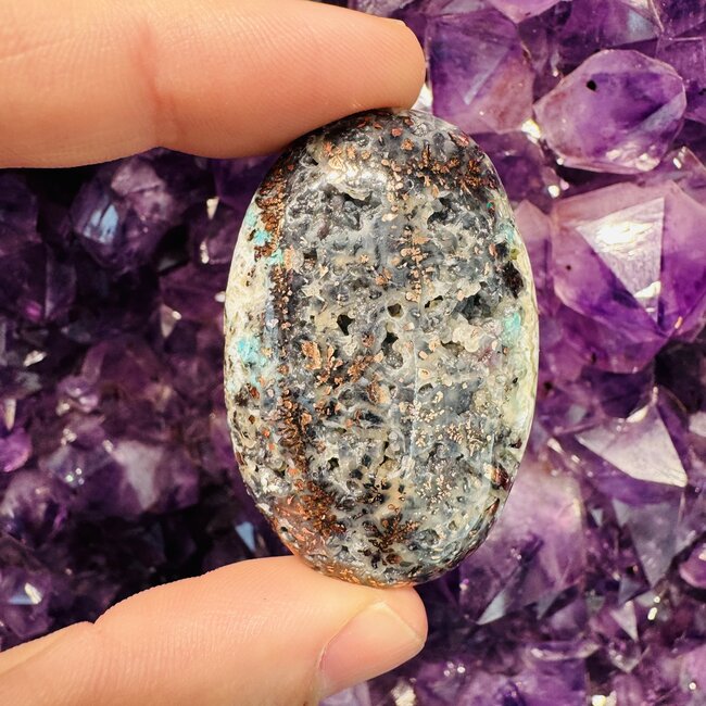 Confetti Chalcedony Palmstones