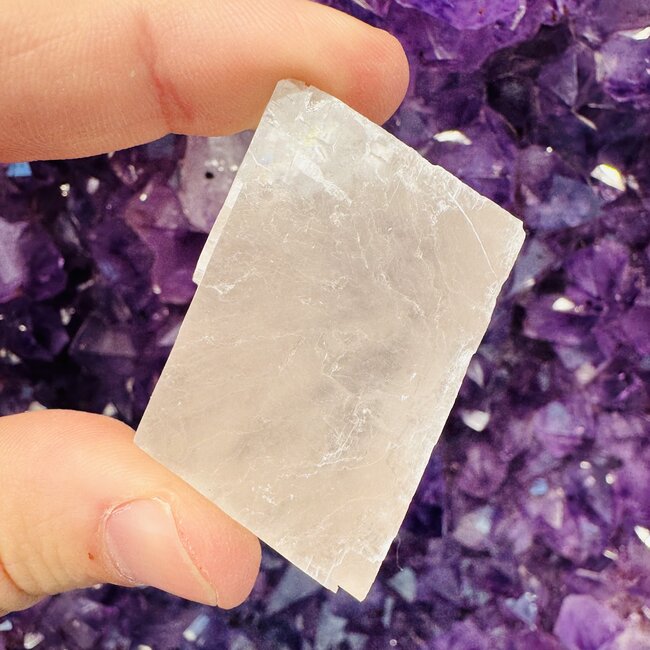 Fluorescent Calcite - Polish