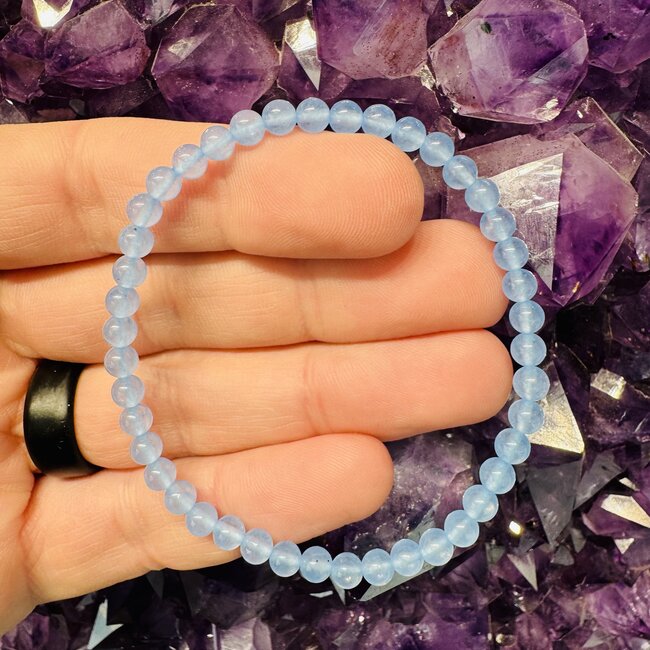 Blue Celestite (Celestine) Bracelets - 4mm Mini