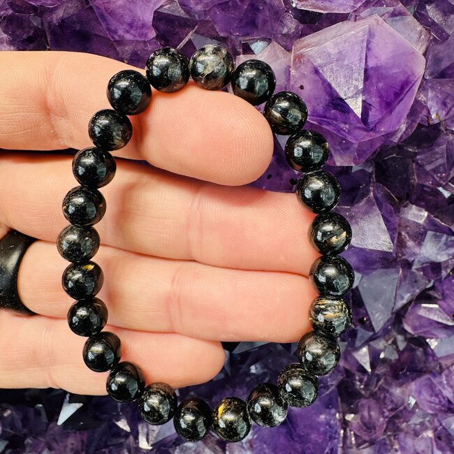 Nuummite Bracelet (Greenland)- 8mm Greenland