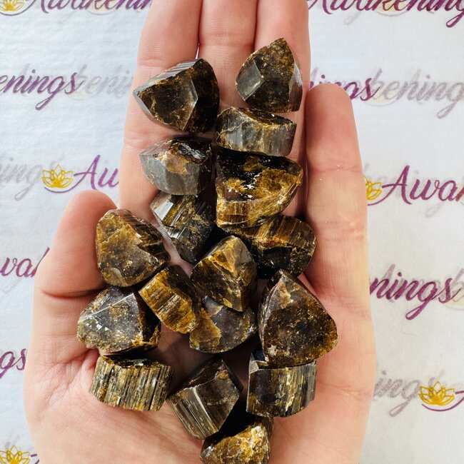 Dravite (Brown Tourmaline) Polished Rough