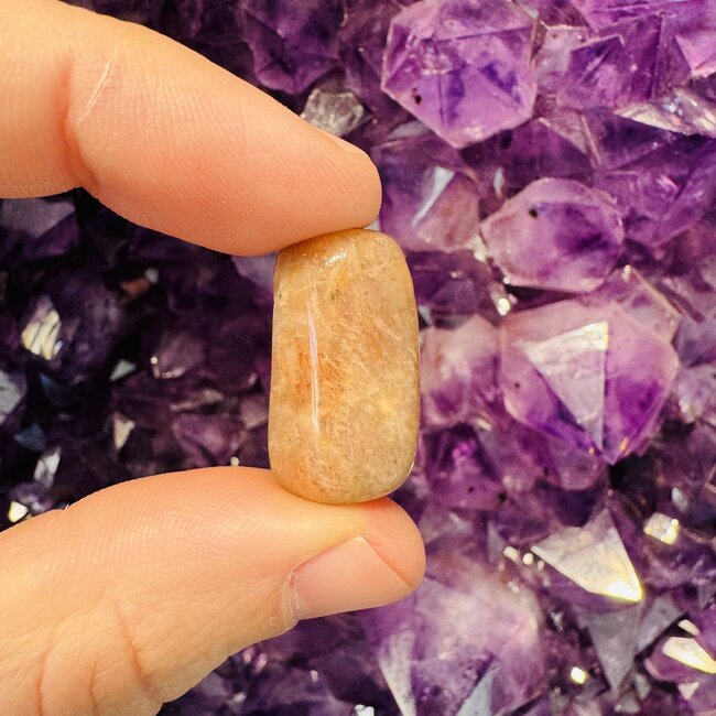 Golden Feldspar (AAA Grade) - Tumbled