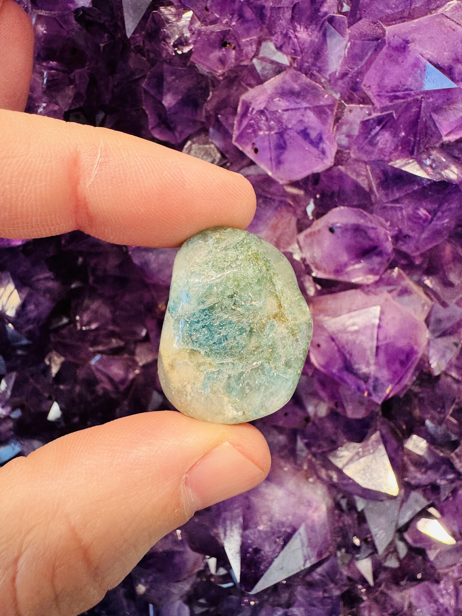Chrysocolla Fusion Quartz - Tumbled - Awakenings