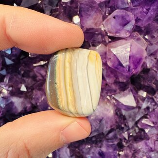 Saturn Chalcedony - Tumbled (Large) Saturn Chalcedony - Tumbled (Large)