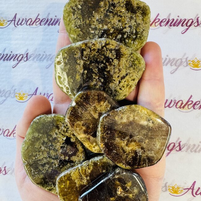 Tsavorite (Grossular) Green Garnet Slices (AAA Grade)