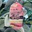 Pink Peruvian Opal Pendants - Oval #1 Claw Set - Sterling Silver
