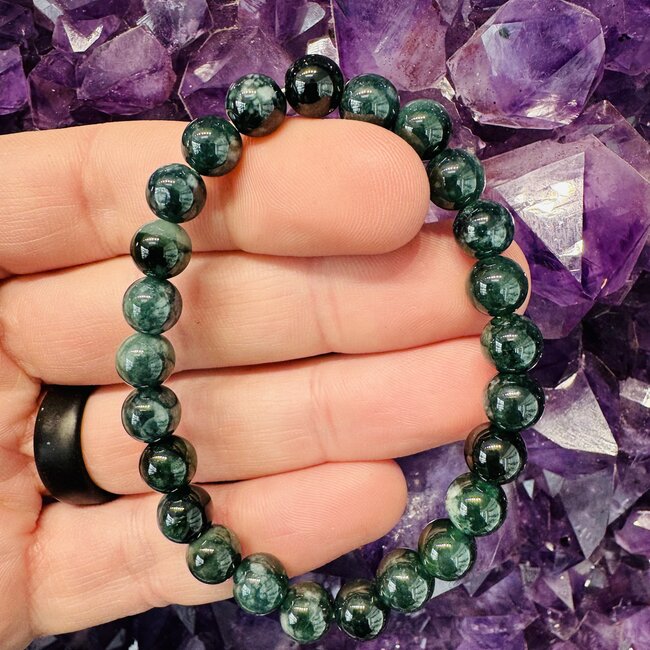 Guatemalan Green Jade Bracelets - 8mm