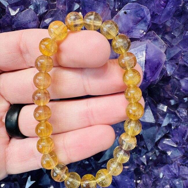 Yellow Fluorite Bracelets - 8mm