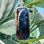 Sugilite & Bustamite Pendants - Long Rectangle Bezel Set - Sterling Silver