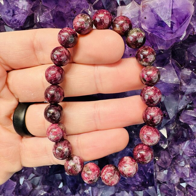 Dark Pink Ruby (Rubellite) Tourmaline Bracelets - 8mm (AA Grade)