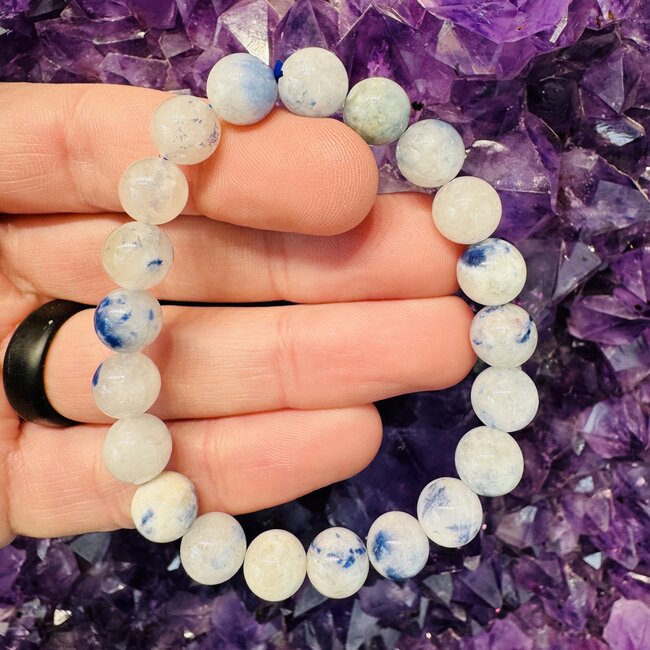 Dumortierite In Quartz Bracelet - 9mm