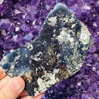 Covellite (Covelina Covelline) Slices Slab Flats