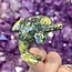 Green Serpentine Dolphin - Medium 2.5" Animal Carving